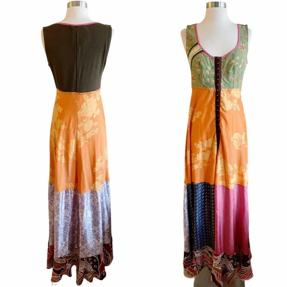 CESAR ARELLANES Dresses & Skirts - CESAR ARELLANES Multicolor Patch Dress Large EUC